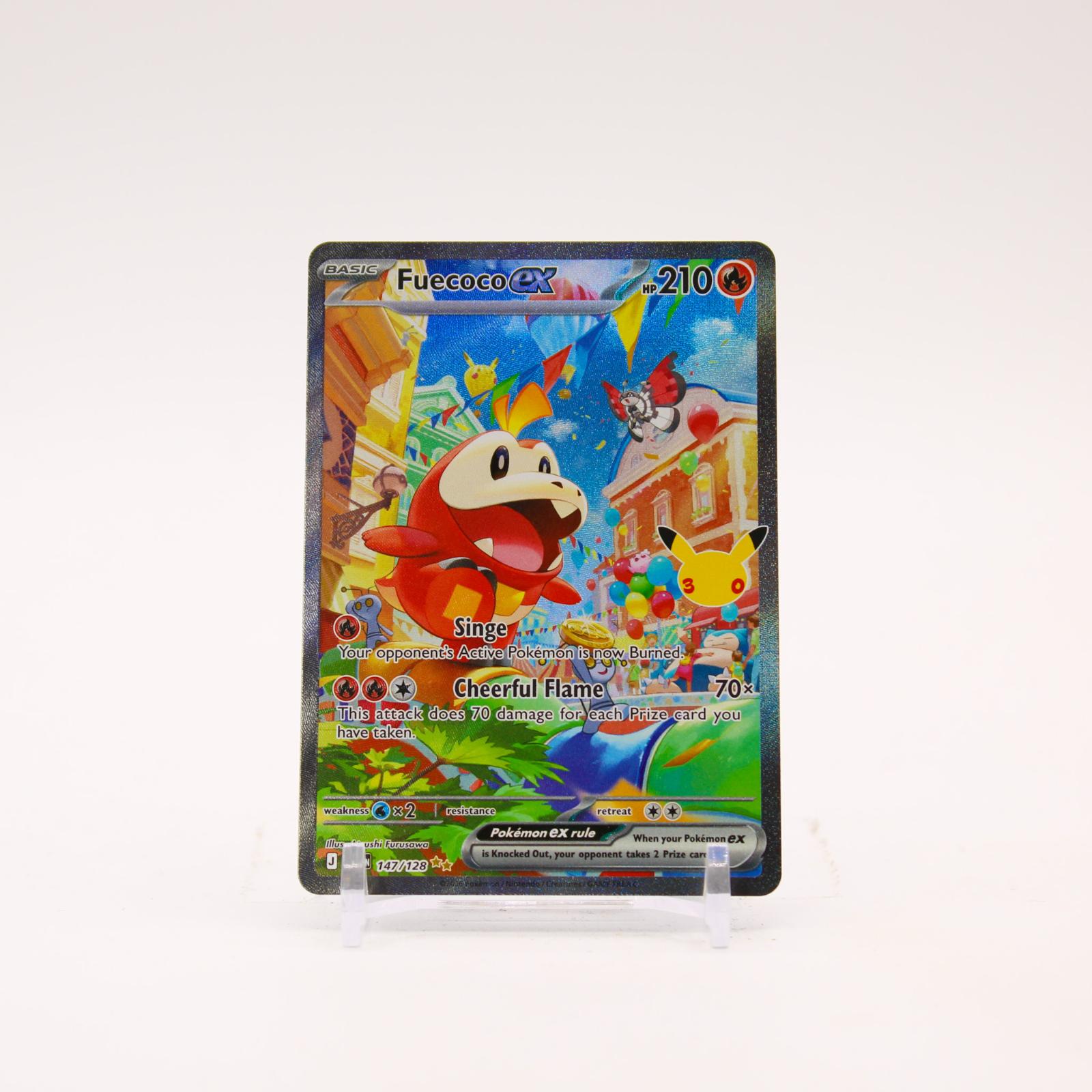 Fuecoco ex - 147/128 30th Celebration Special Illustration Pokemon - NM/MINT