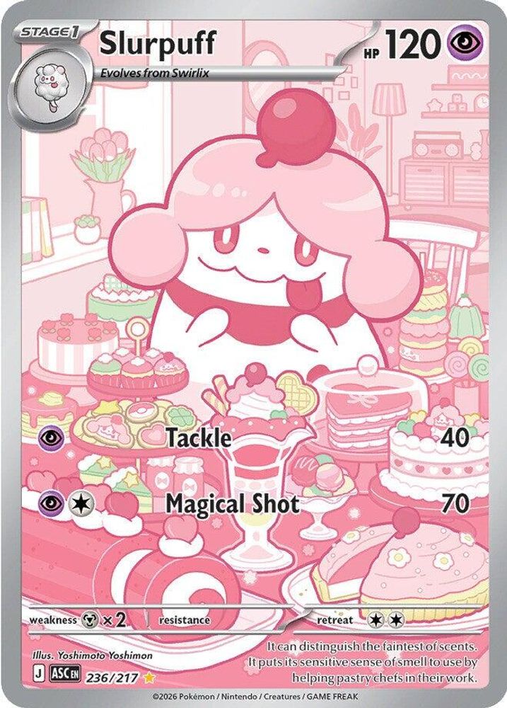 Slurpuff - 236/217 Ascended Heroes Illustration Rare Holo Pokemon - NM