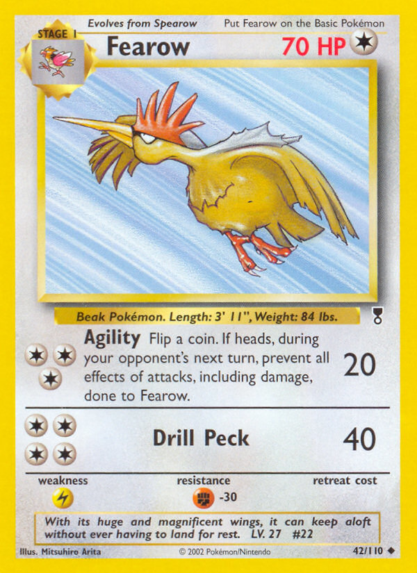 Fearow - 42/110 Legendary Collection Uncommon Pokemon - NM