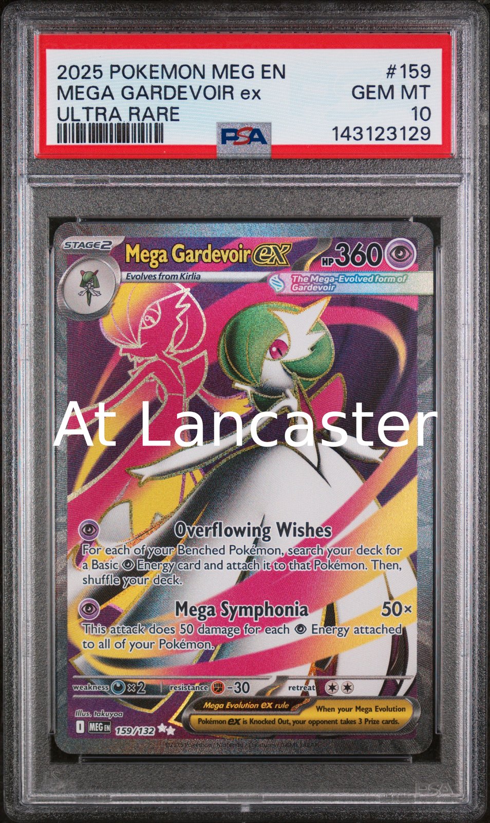 Mega Gardevoir EX - 159/132 PSA 10 Mega Evolution Ultra Rare Pokemon (Lanc)