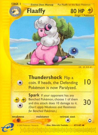 Flaaffy - 47/147 Aquapolis Uncommon Pokemon - NM