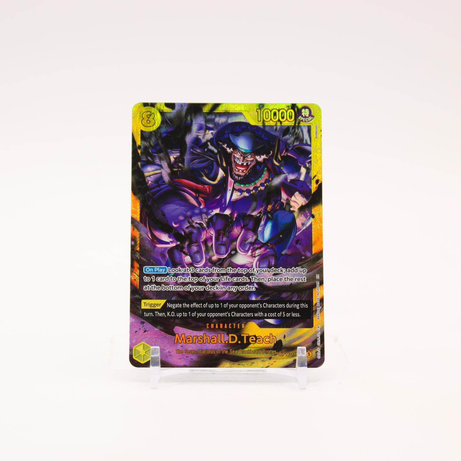 Marshall.D.Teach - OP16-119 The Time of Battle Foil SEC One Piece - NM