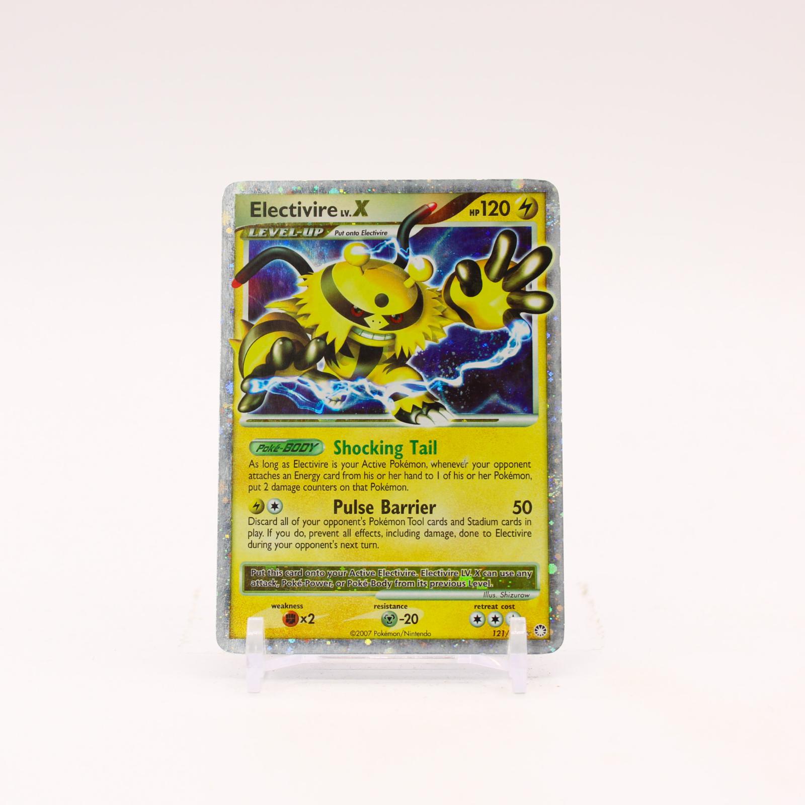 Electivire LV.X - 121/123 Mysterious Treasures Holo Ultra Rare Pokemon - MP/HP