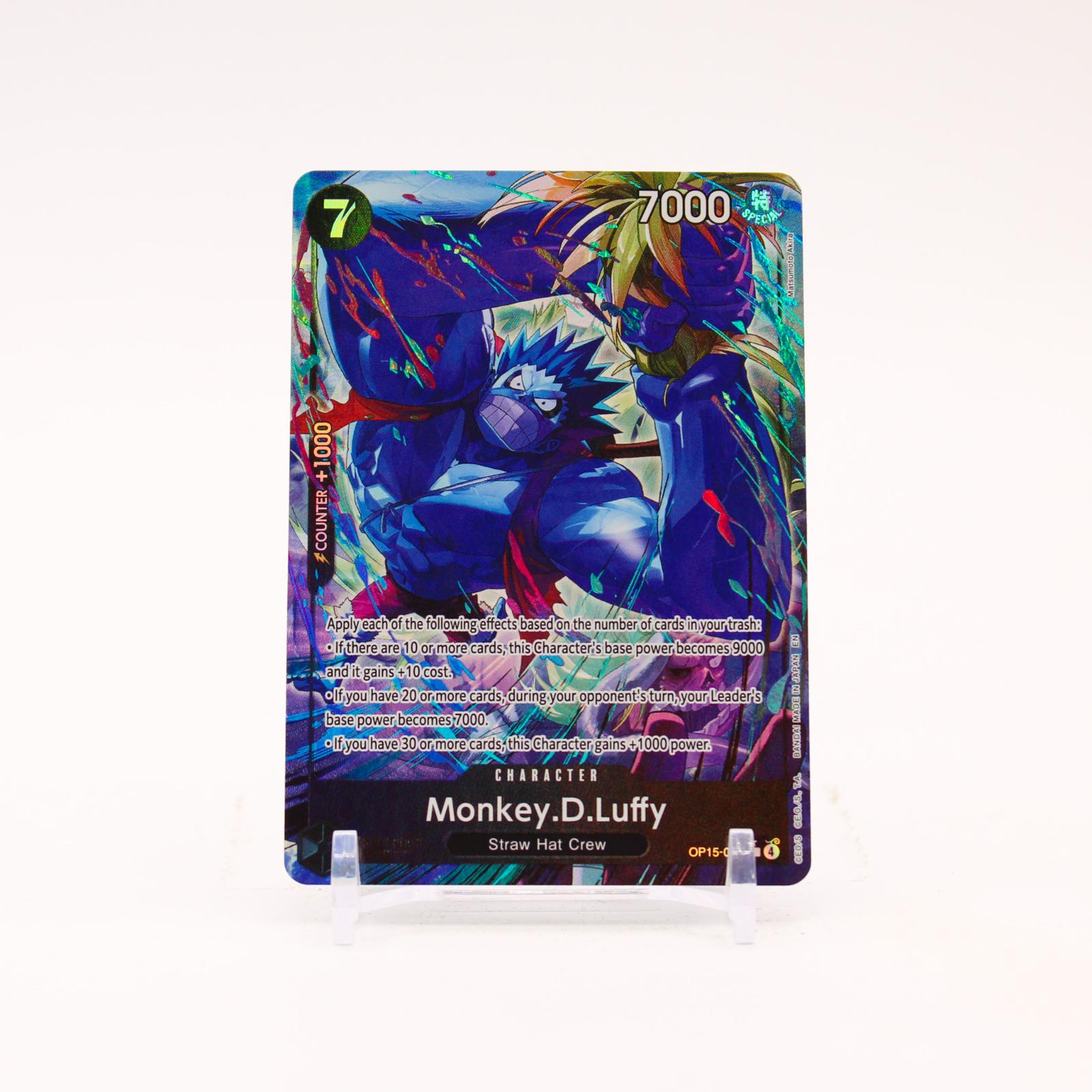 Monkey.D.Luffy Alternate Art - OP15-092 Adventure on Kami's Island R One Piece - NM/MINT