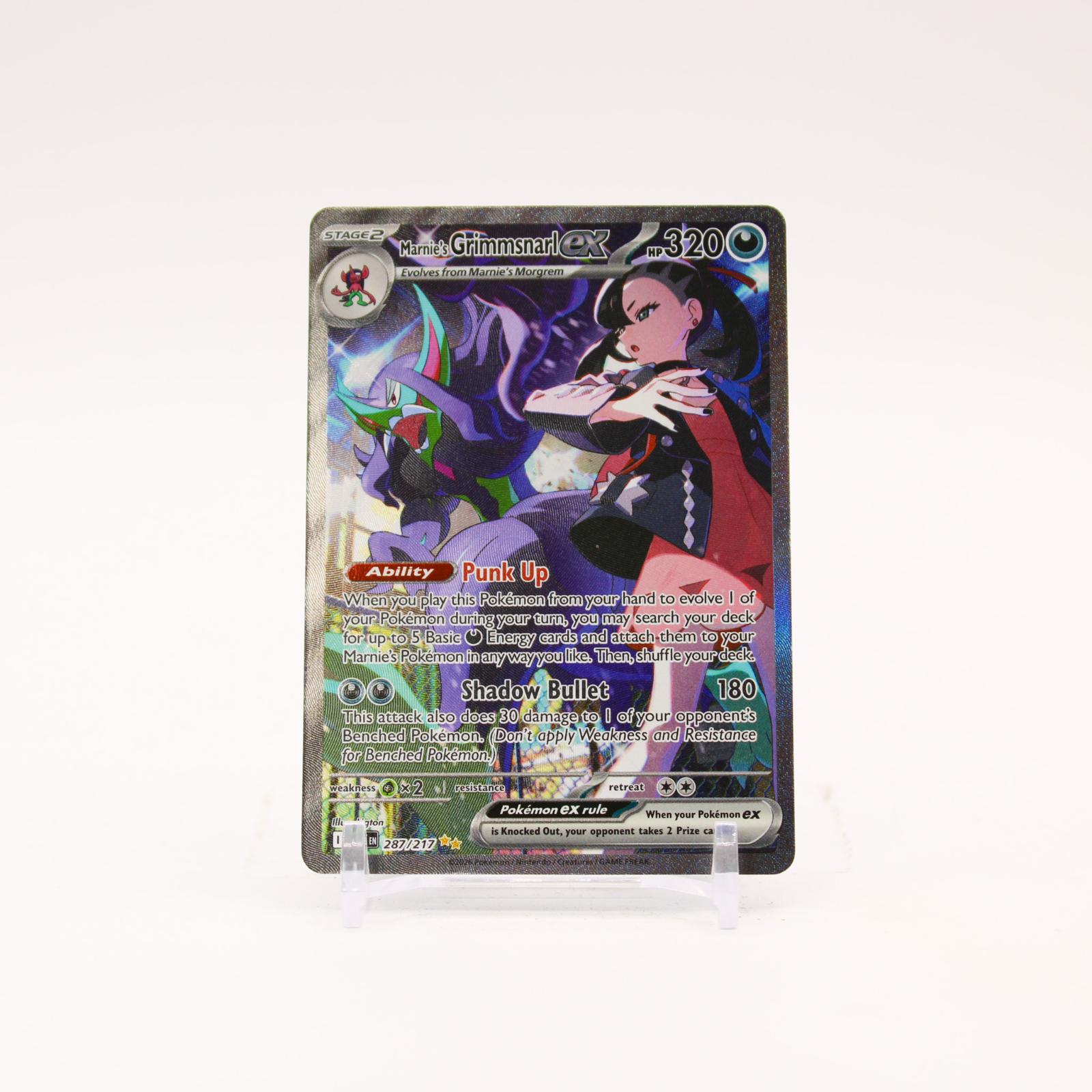 Marnie's Grimmsnarl ex - 287/217 Ascended Heroes Special Illustration Pokemon - NM/MINT