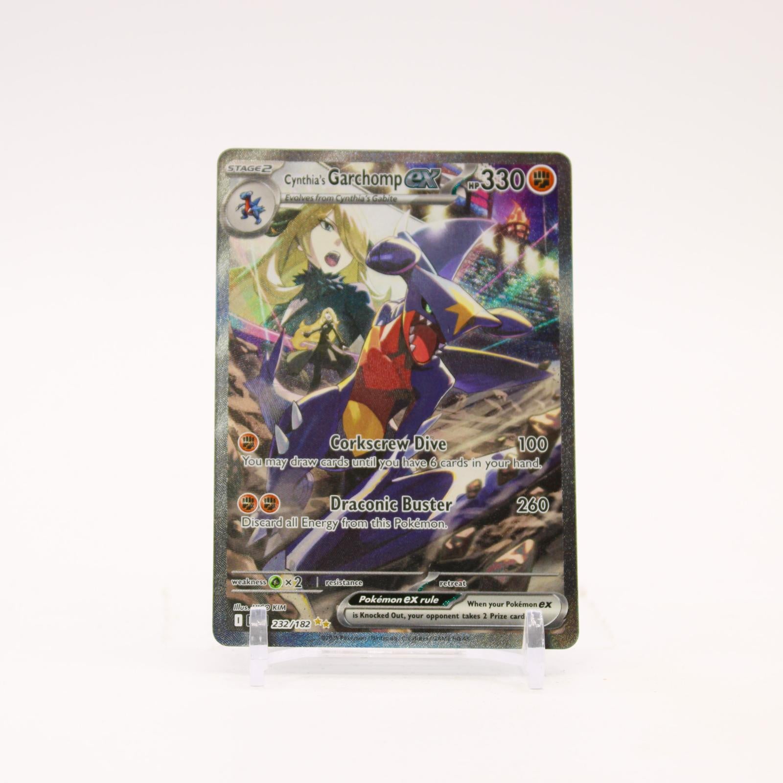Cynthia's Garchomp ex - 232/182 Destined Rivals Special Illustration Pokemon - NM