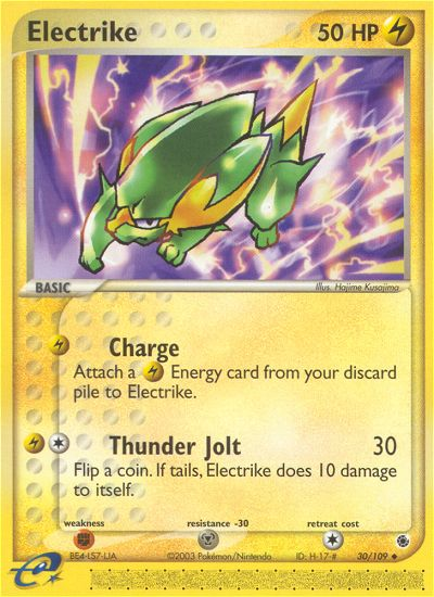 Electrike - 30/109 Ruby & Sapphire Uncommon Pokemon - NM