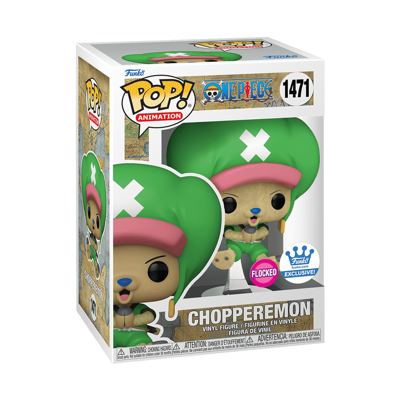 Funko Pop - One Piece Vinyl Figure - Choppermon Flocked 1471 Exclusive
