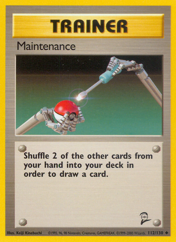 Maintenance - 112/130 Base Set 2 Uncommon Pokemon - NM