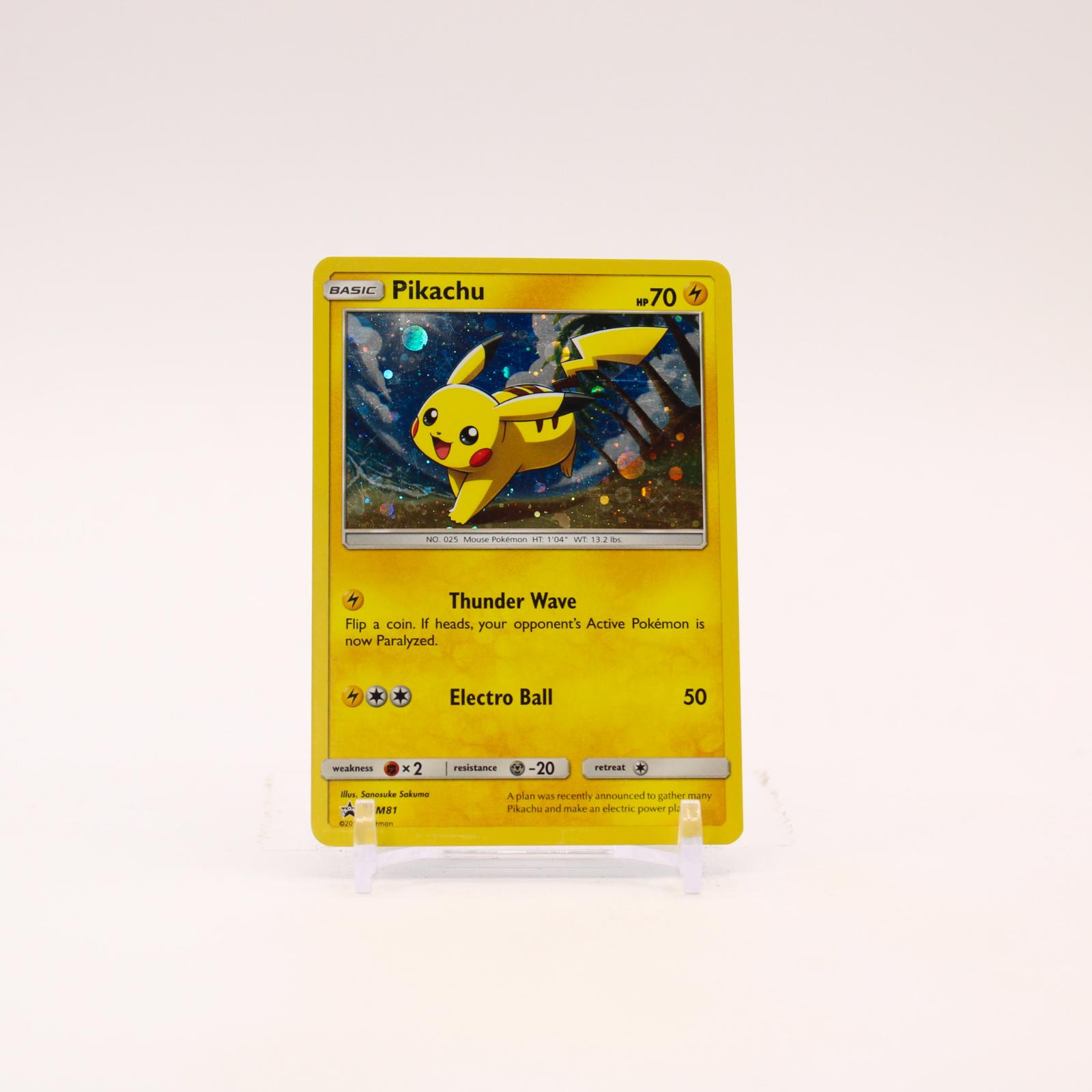 Pikachu - SM81 Sun & Moon Holo Promo Pokemon - MP
