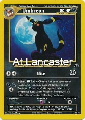 Umbreon - 13/75 Neo Discovery Rare Pokemon - LP (Lanc)