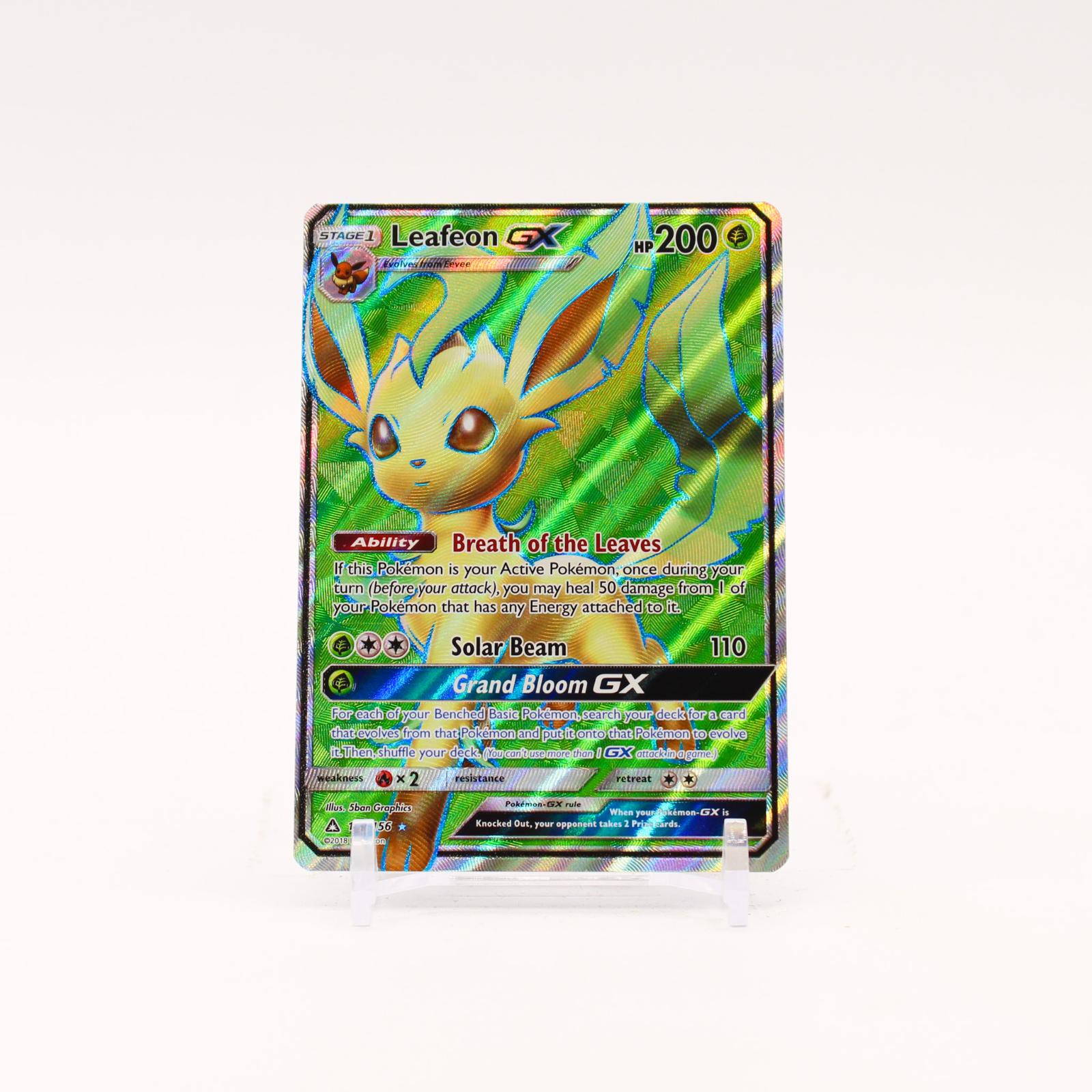 Leafeon GX - 139/156 Ultra Prism Holo Full Art Pokemon - LP