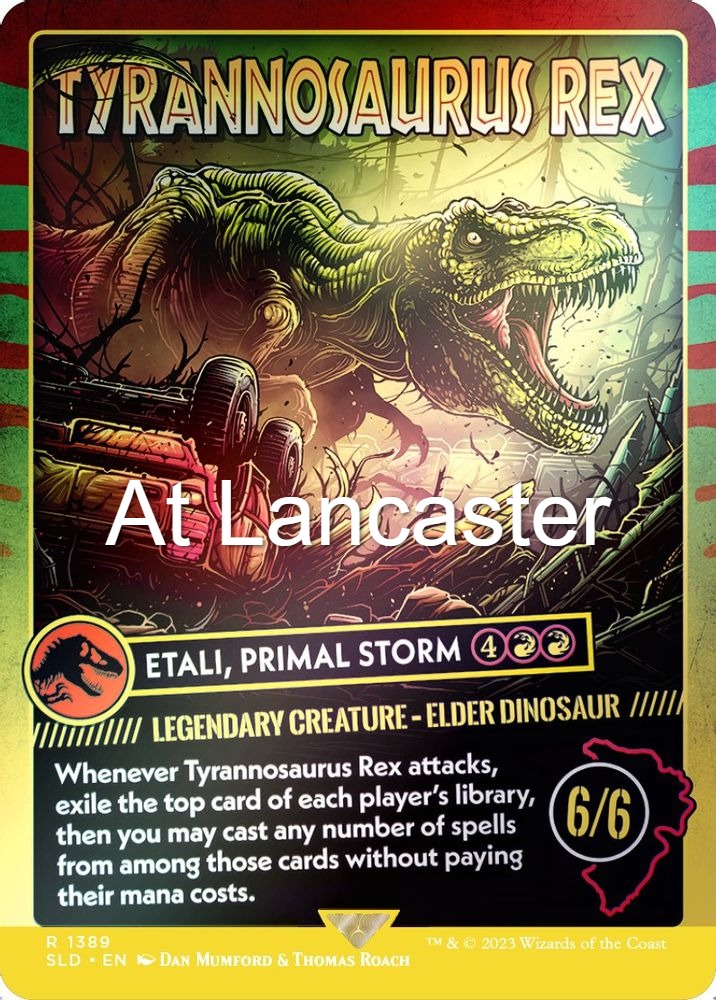 Tyrannosaurus Rex - Etali, Primal Storm (Rainbow Foil) - 1389 Secret Lair Drop Series Rare Magic: The Gathering - NM (Lanc)