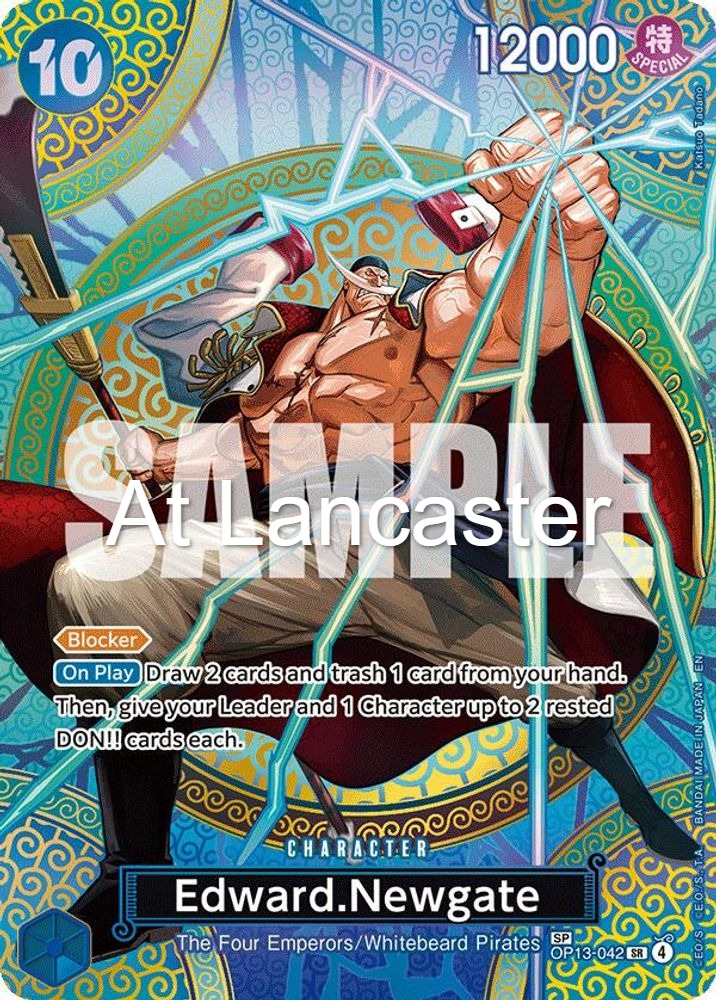 Edward.Newgate (SP) - OP13-042 Adventure on Kami's Island Super Rare One Piece - NM (Lanc)
