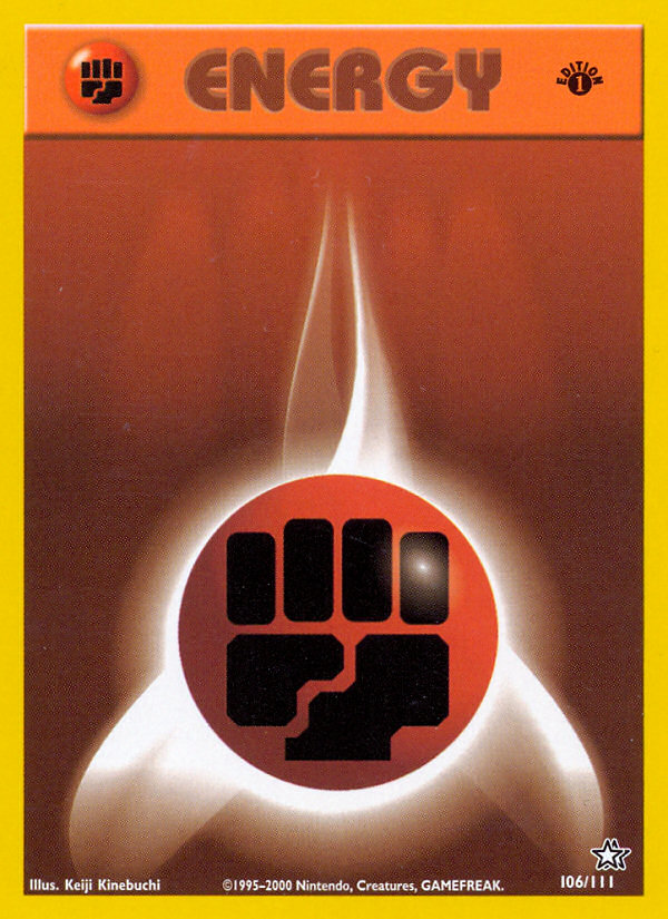 Fighting Energy - 106/111 Neo Genesis Unlimited Pokemon - NM