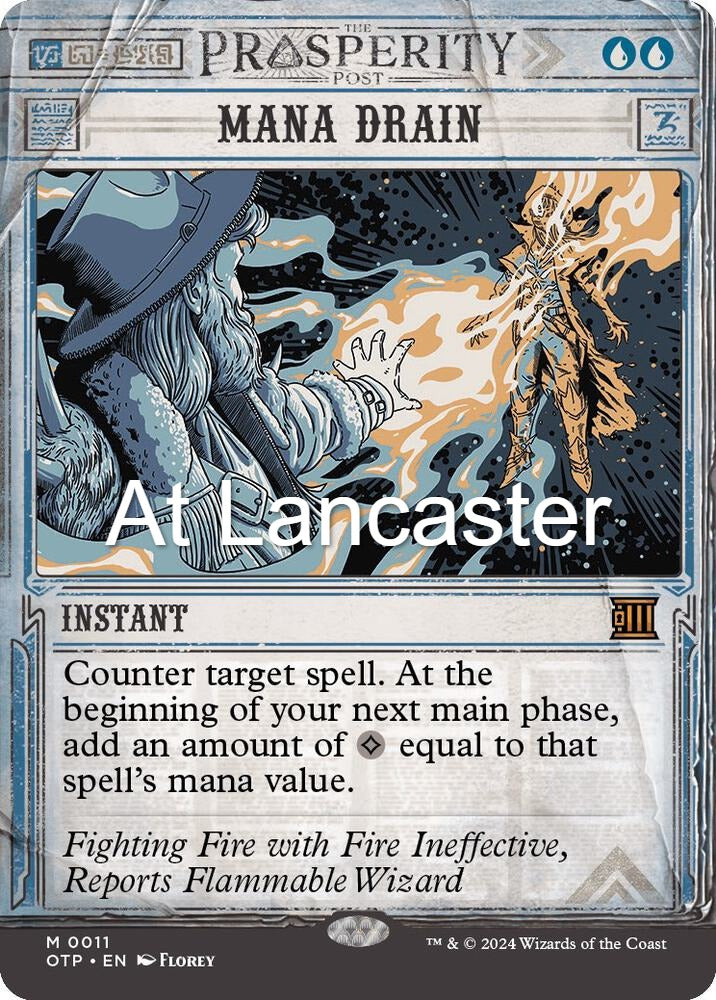 Mana Drain - 11 Outlaws of Thunder Junction: Breaking News Mythic Magic: The Gathering - NM (Lanc)