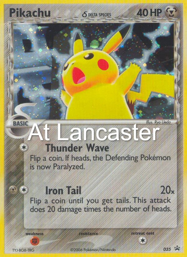 Pikachu - 035 Nintendo Black Star Promos Promo Pokemon - MP (Lanc)