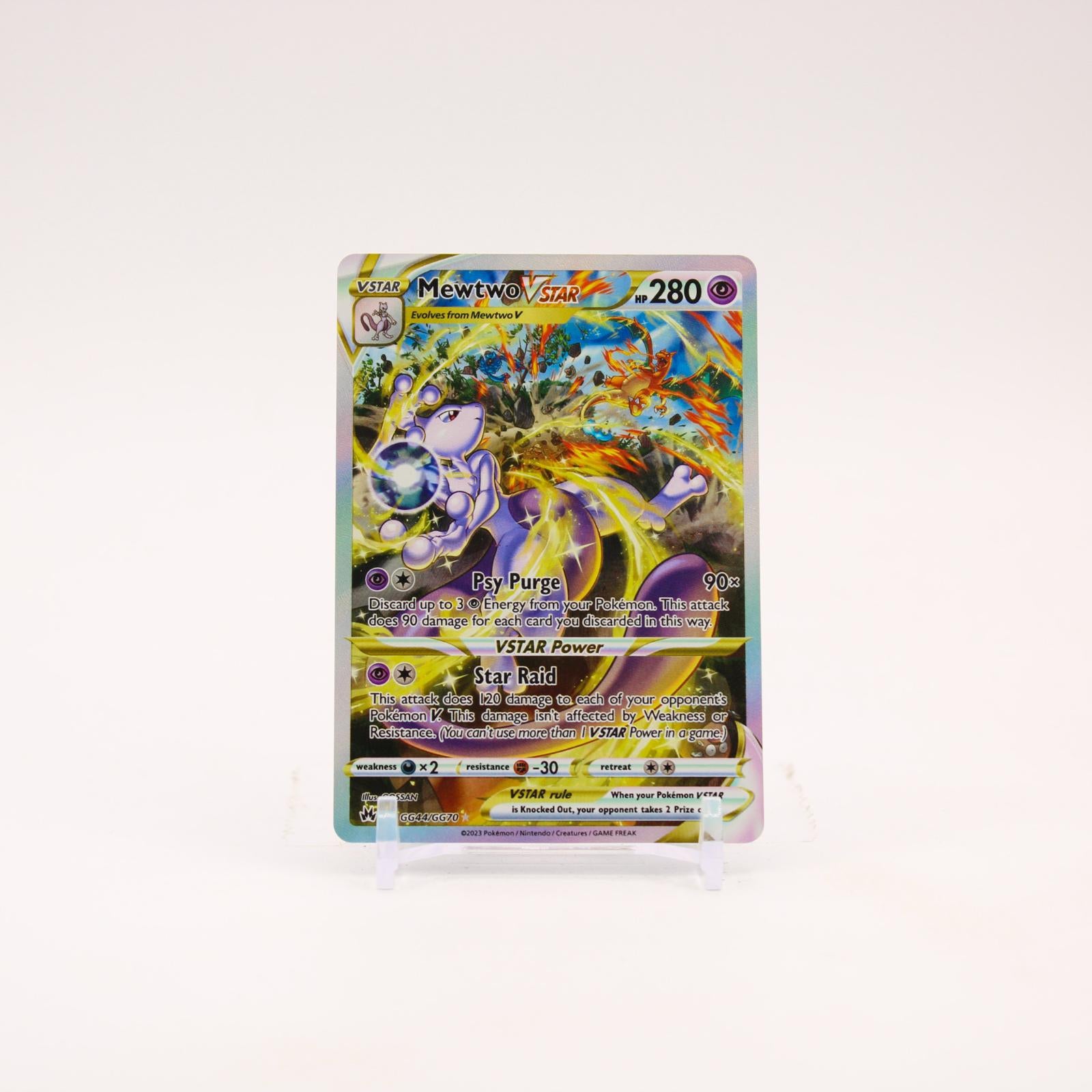 Mewtwo Vstar - GG44/GG70 Crown Zenith Galarian Gallery Pokemon - NM/LP