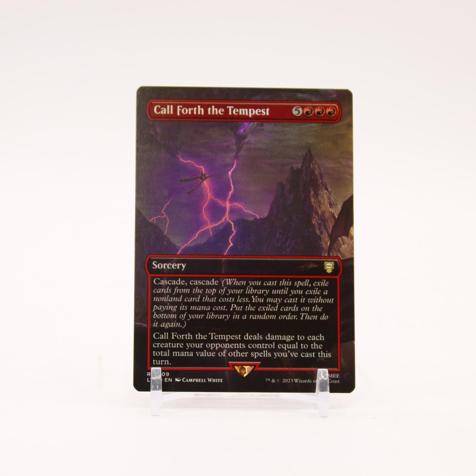 Call Forth the Tempest Borderless - 509 The Lord of the Rings Foil Rare Magic - NM