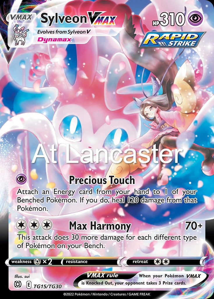 Sylveon VMAX - TG15/TG30 Brilliant Stars Trainer Gallery VMAX Rare Pokemon - NM (Lanc)