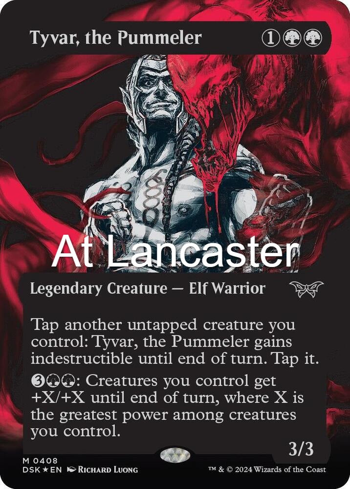 Tyvar, the Pummeler (Showcase) (Textured Foil) - 408 Duskmourn: House of Horror Mythic Magic: The Gathering - NM (Lanc)