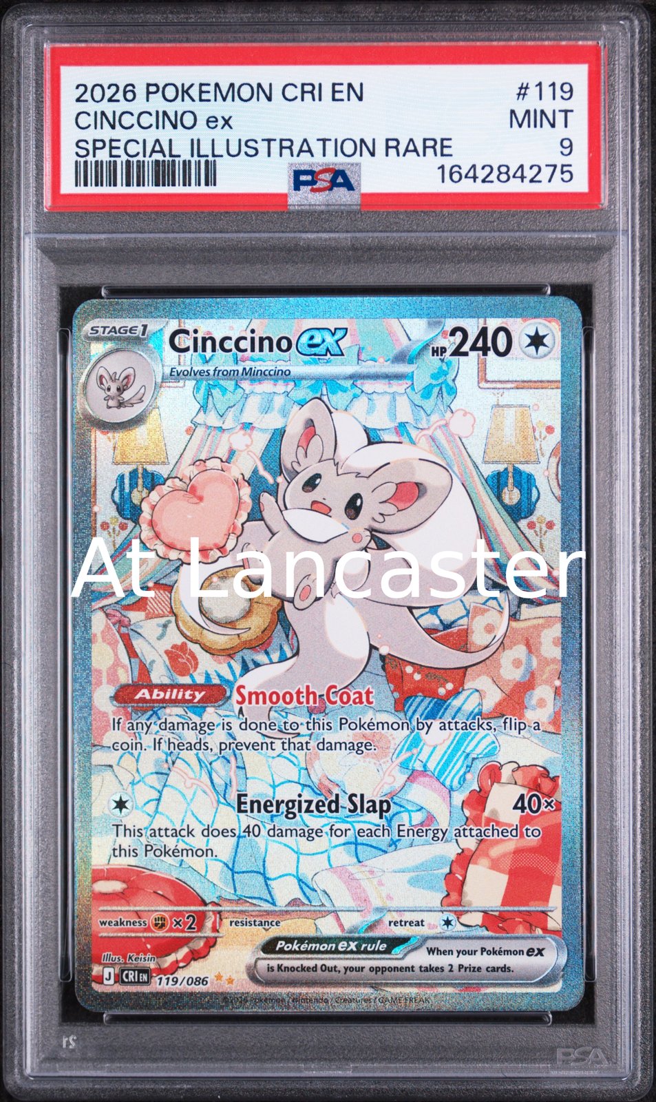 Cinccino EX - 119 PSA 9 Special Illustration Rare Pokemon (Lanc)