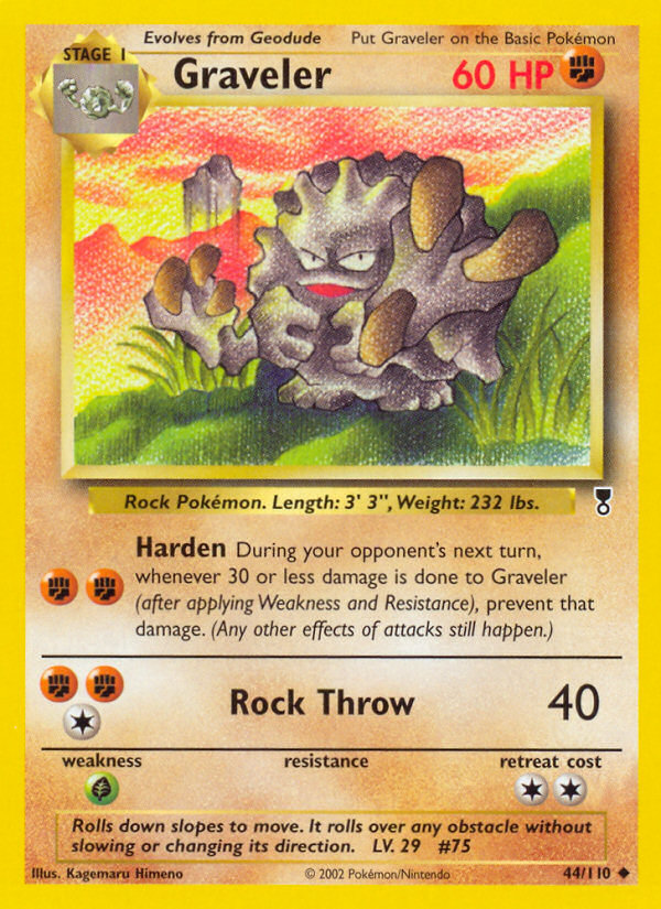 Graveler - 44/110 Legendary Collection Uncommon Pokemon - NM