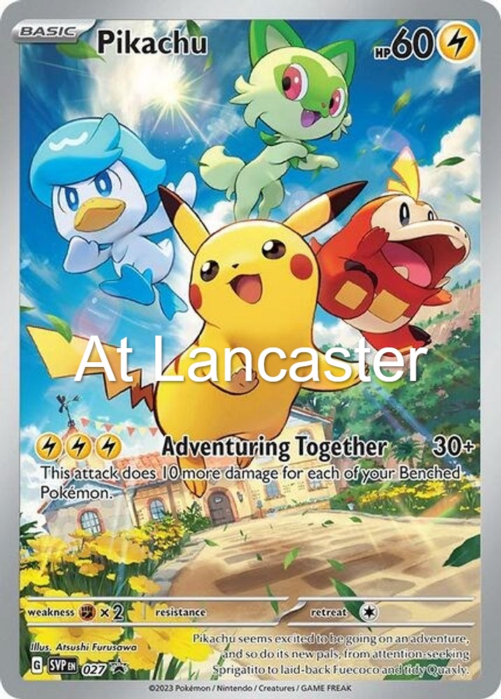 Pikachu - 027 Scarlet & Violet Promo Promo Pokemon - NM (Lanc)