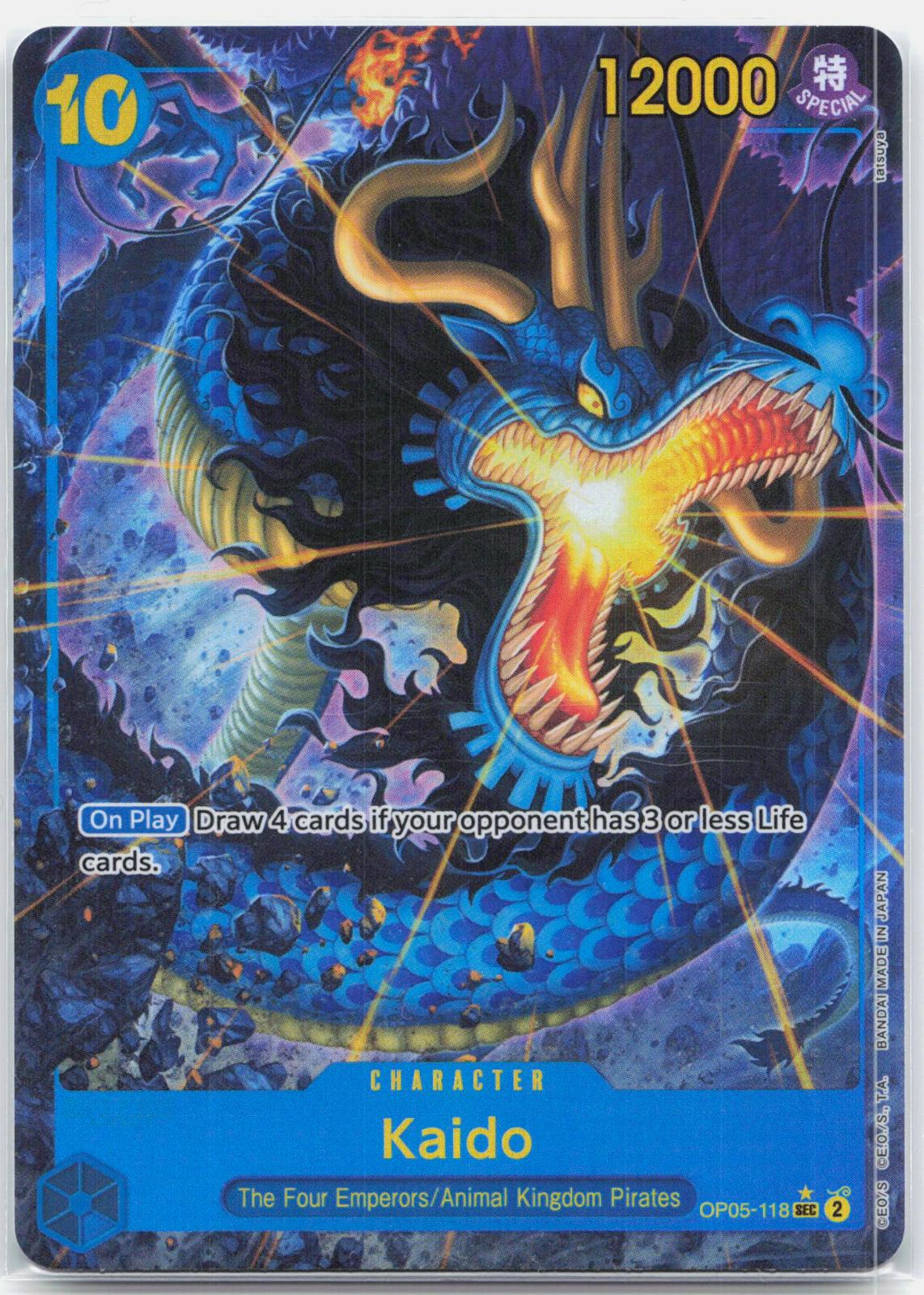 Kaido Alternate Art - OP05-118 Premium Booster The Best SEC One Piece - NM