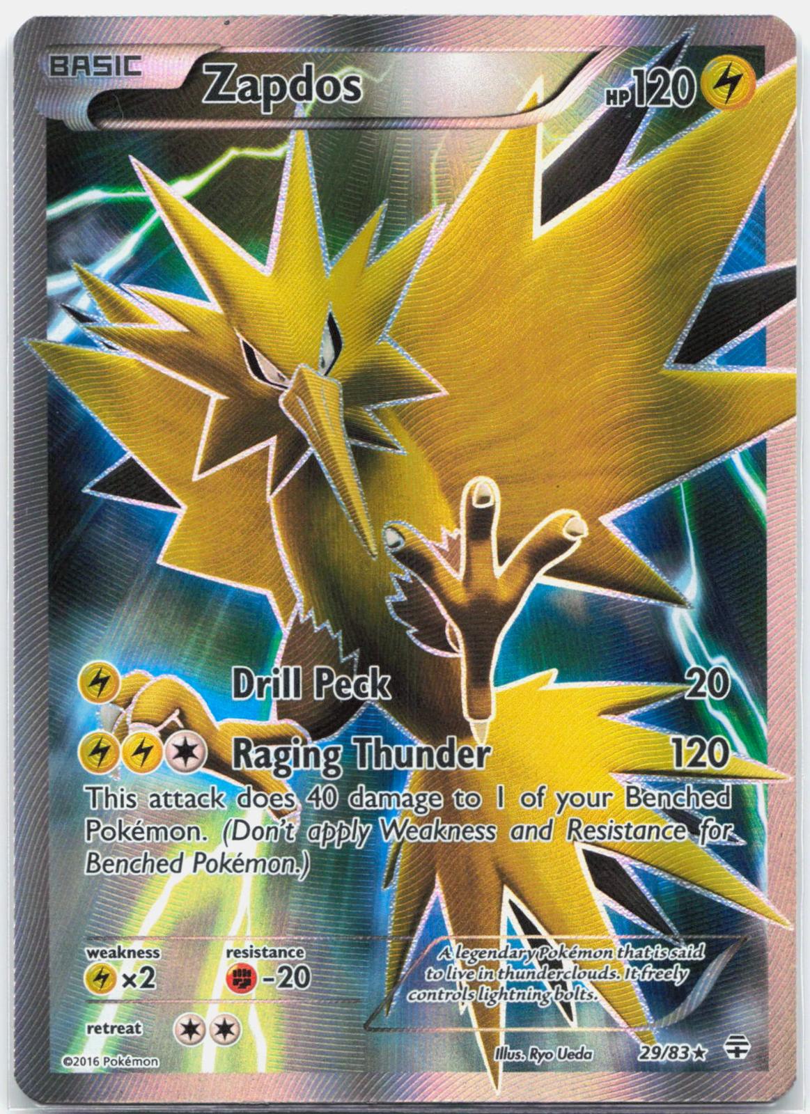 Zapdos - 29/83 Generations Full Art Pokemon - NM/LP