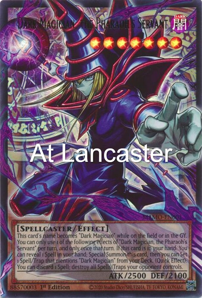 Dark Magician, the Pharaoh's Servant (Extended Art) - MAMO-EN001 Magnificent Monsters Ultra Rare Yu-Gi-Oh - NM (Lanc)