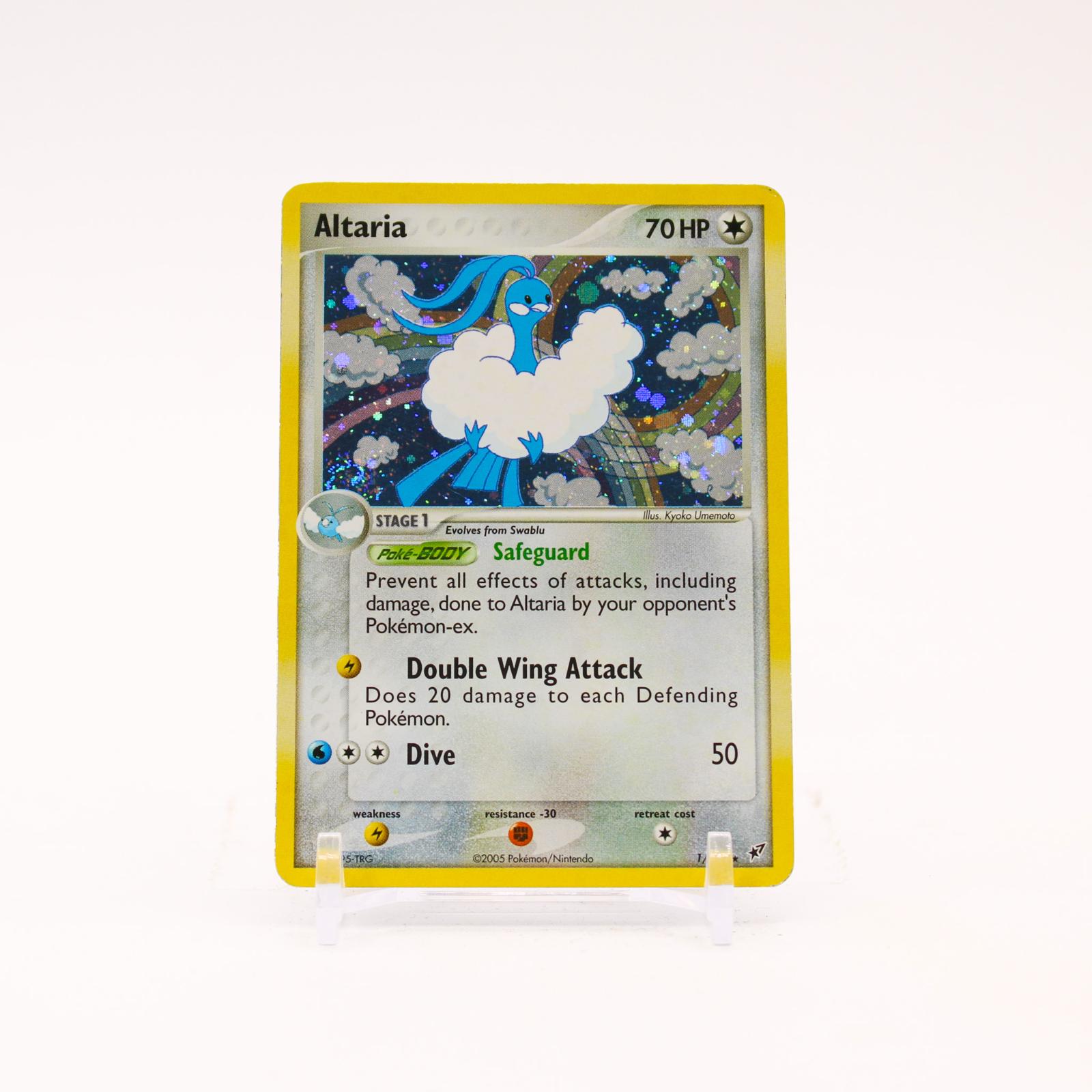 Altaria - 1/107 Deoxys Holo Rare SWIRL Pokemon - LP/MP