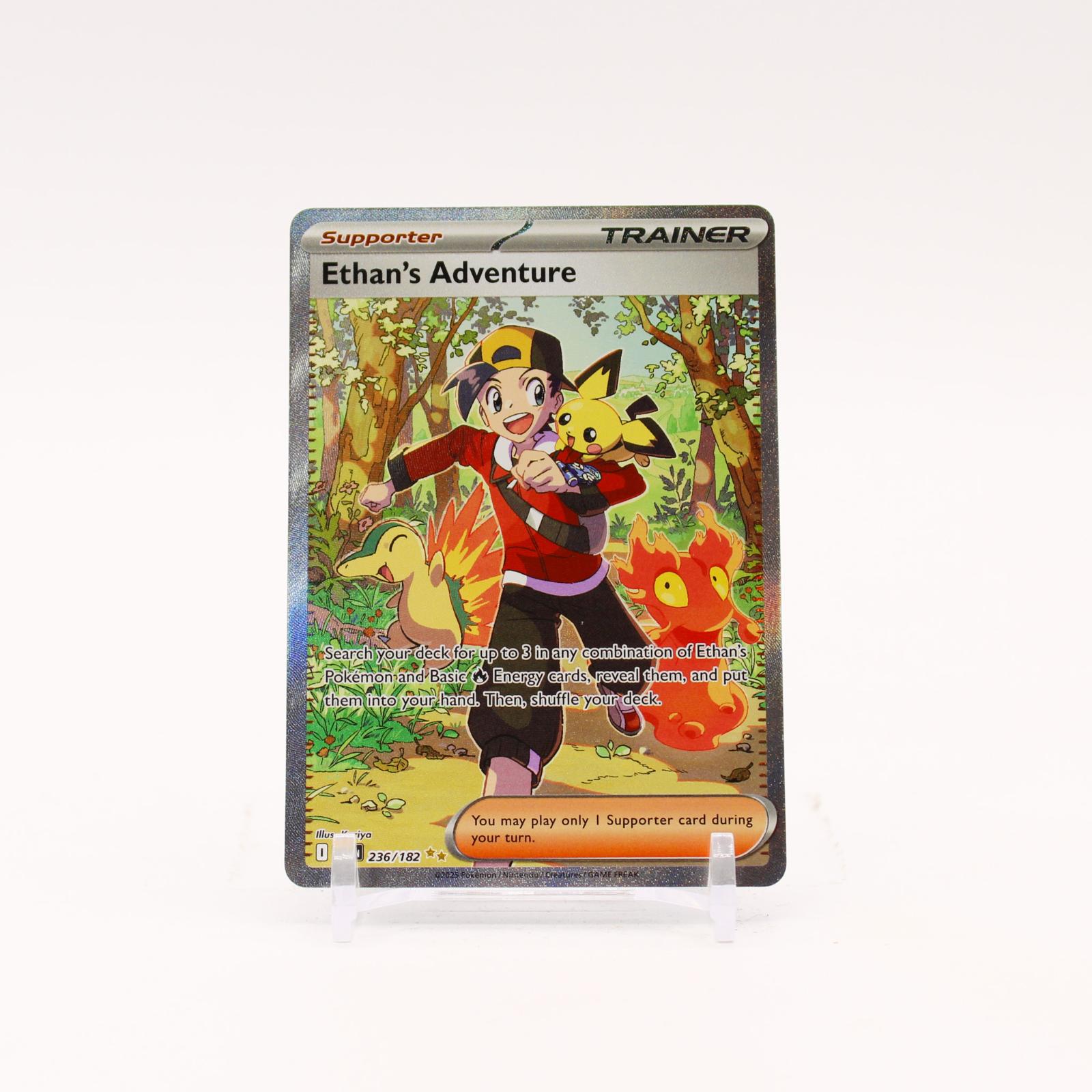 Ethan's Adventure - 236/182 Destined Rivals Special Illustration Trainer - NM/MINT