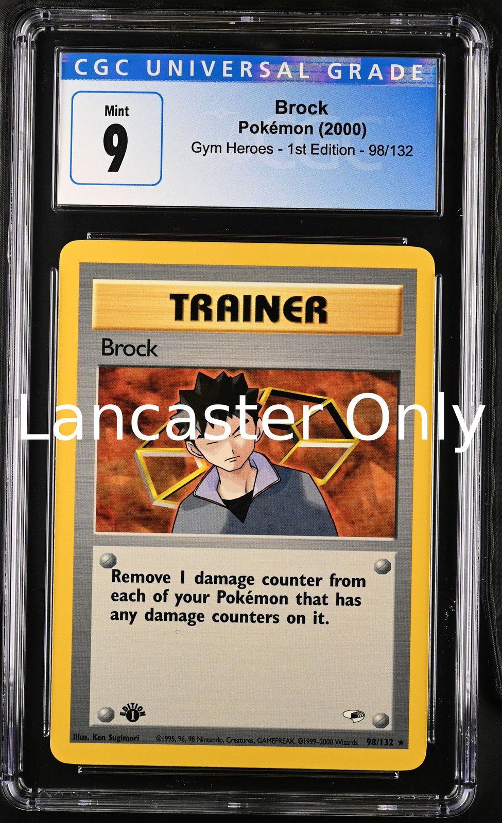 Brock - 98/132 CGC 9 Gym Heroes - 1st Ed. Pokemon
