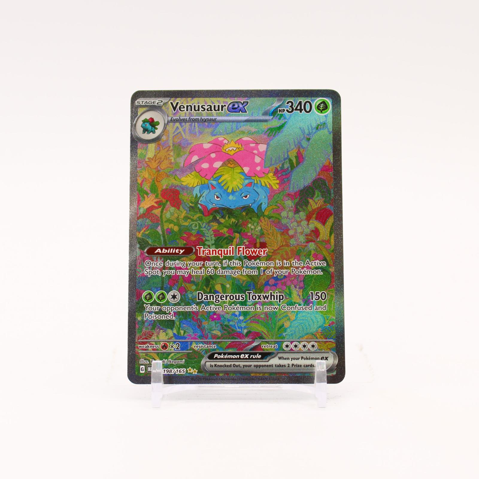 Venusaur ex - 198/165 151 Holo Special Illustration Pokemon - NM/MINT