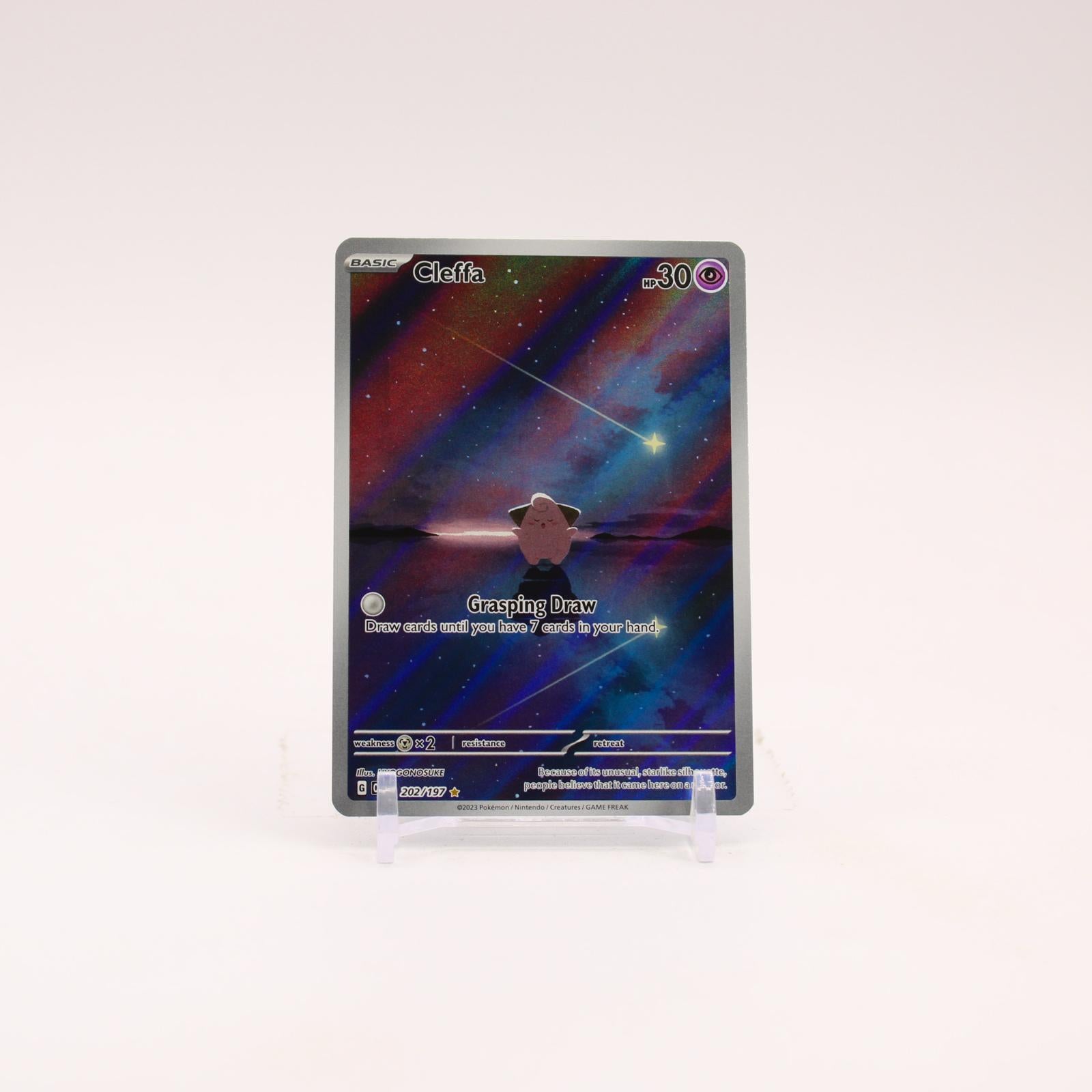 Cleffa - 202/197 Obsidian Flames Illustration Rare Pokemon - NM
