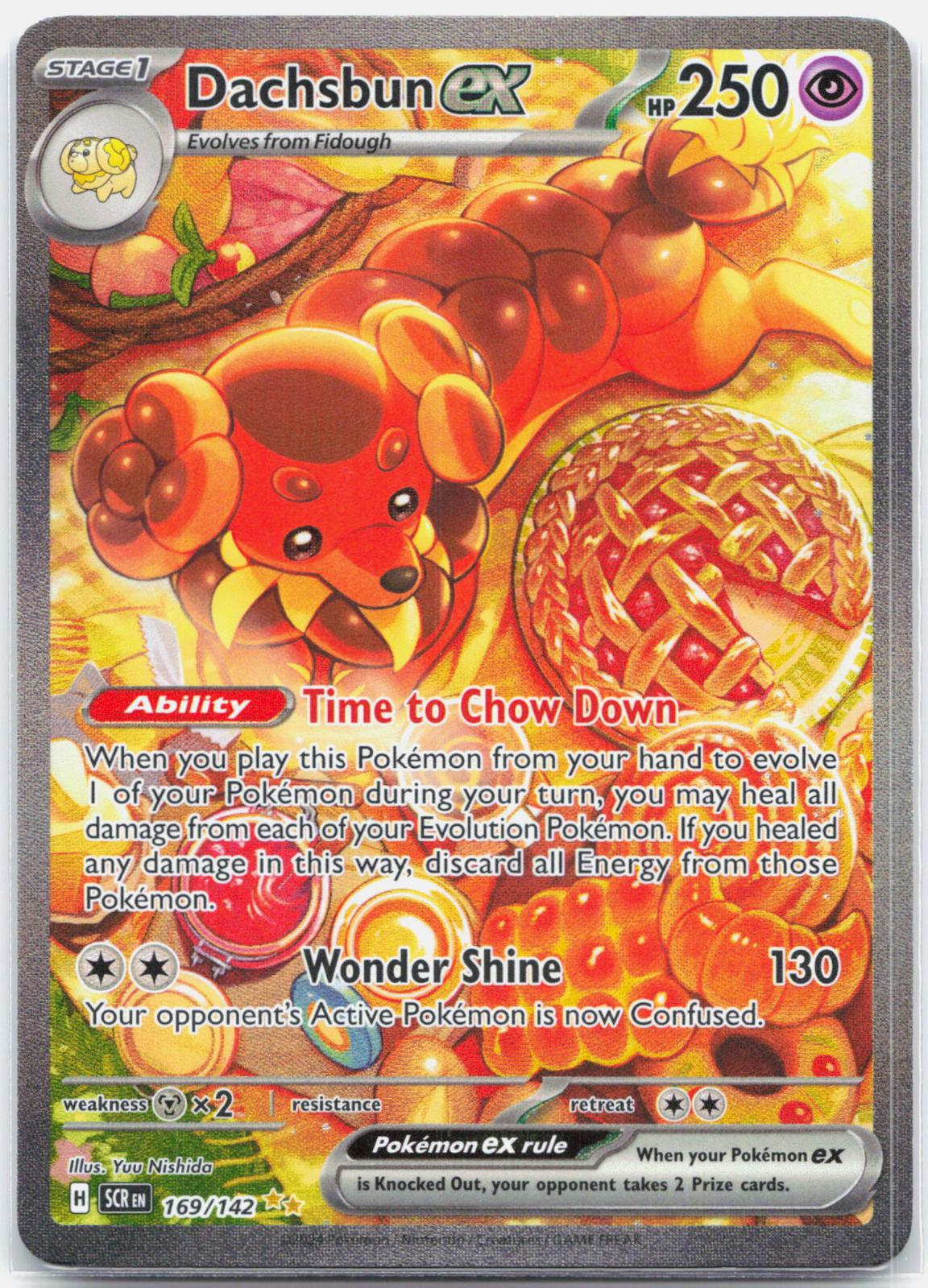 Dachsbun ex - 169/142 Stellar Crown Special Illustration Pokemon - NM/LP