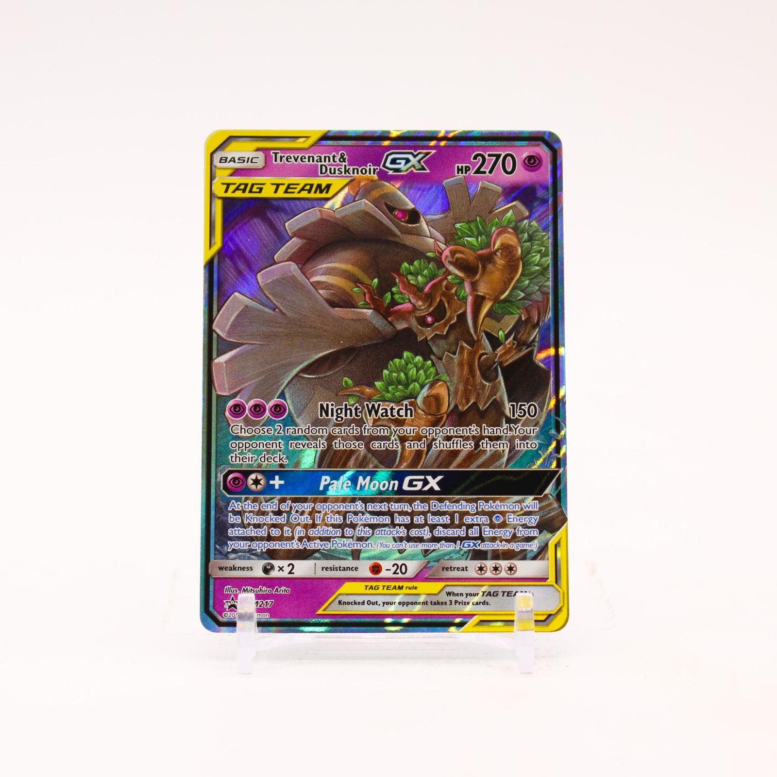 Trevenant & Dusknoir GX - SM217 Sun & Moon Holo Promo Pokemon - NM