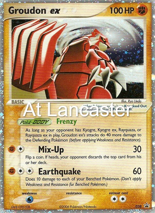 Groudon ex - 038 Nintendo Black Star Promos Promo Pokemon - NM/LP (Lanc)