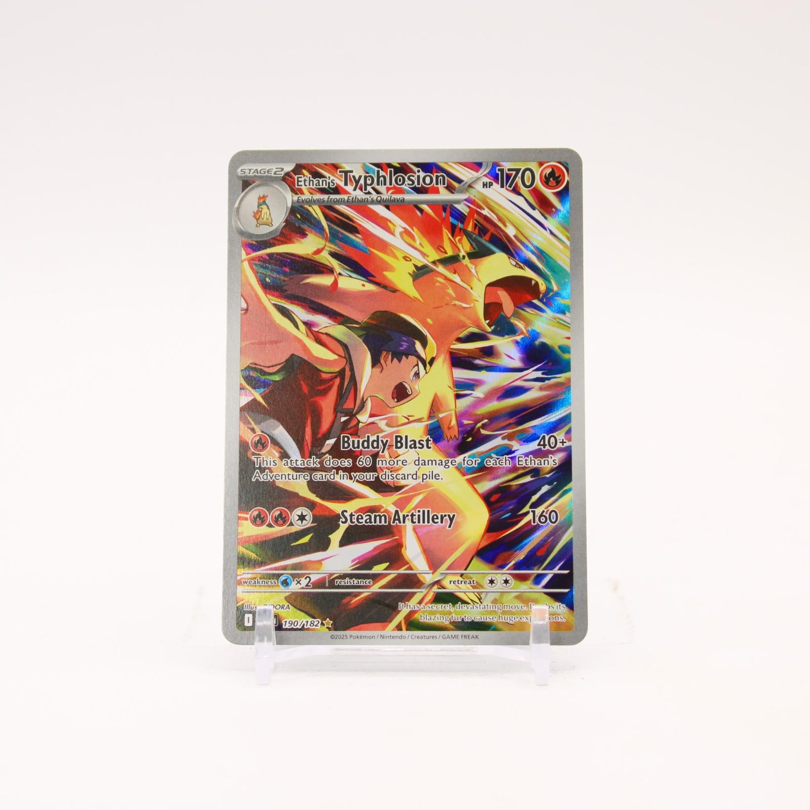 Ethan's Typhlosion - 190/182 Destined Rivals Holo Illustration Rare Pokemon - NM