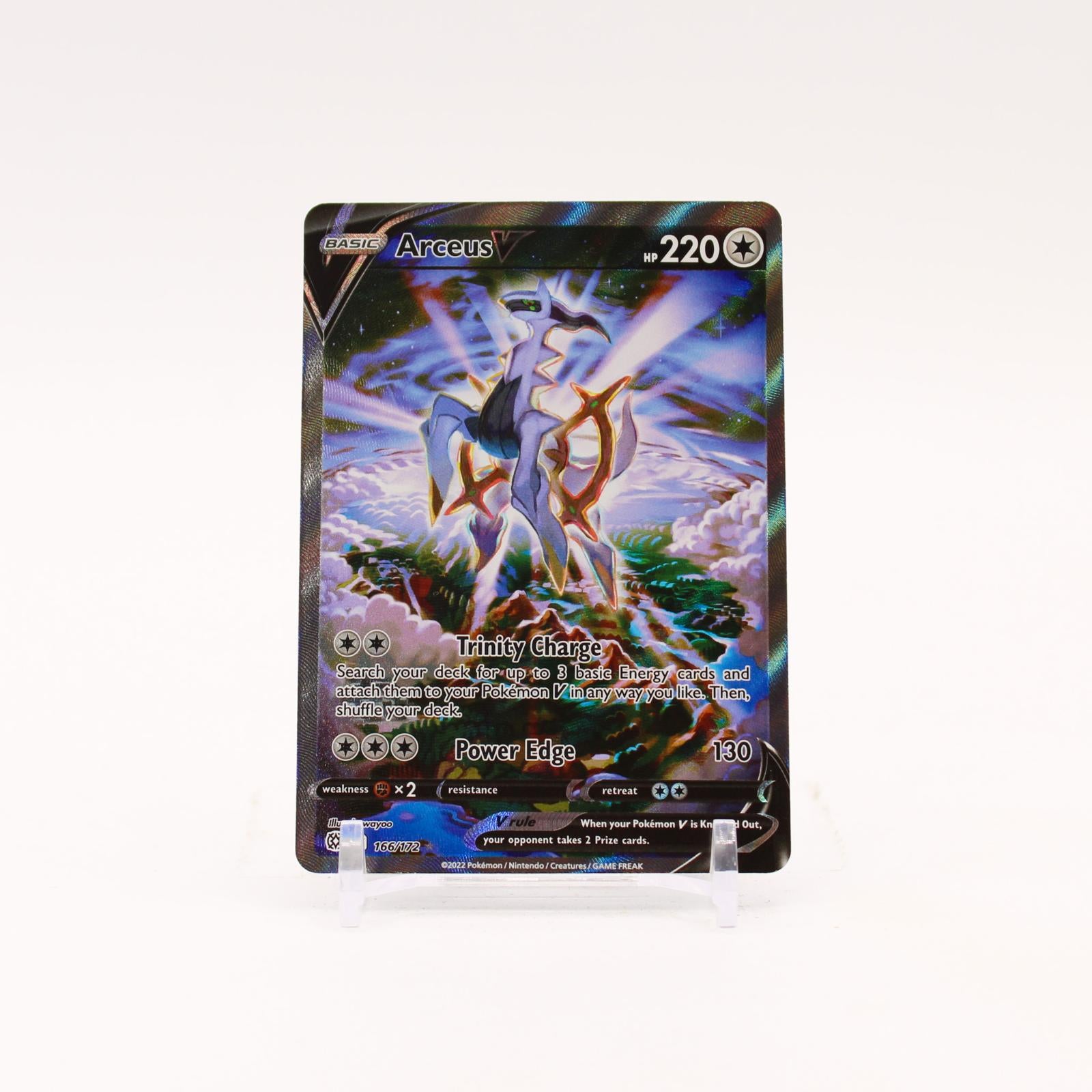 Arceus V - 166/172 Brilliant Stars Holo Alternate Art Pokemon - NM