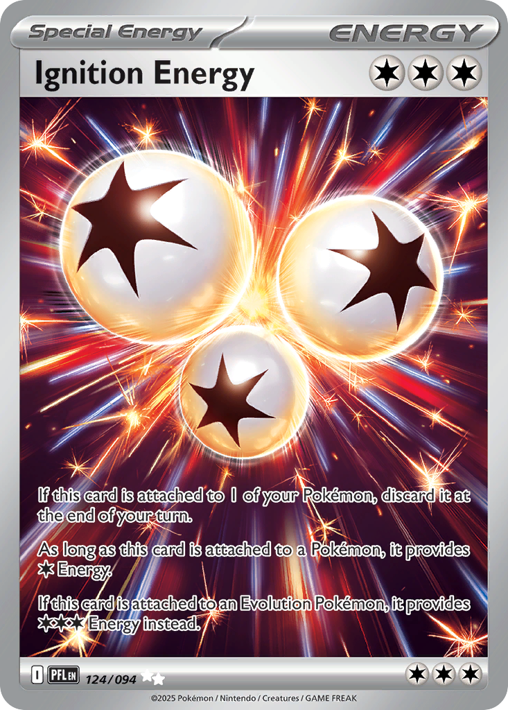 Ignition Energy - 124/094 Phantasmal Flames Ultra Rare Holo Pokemon - NM