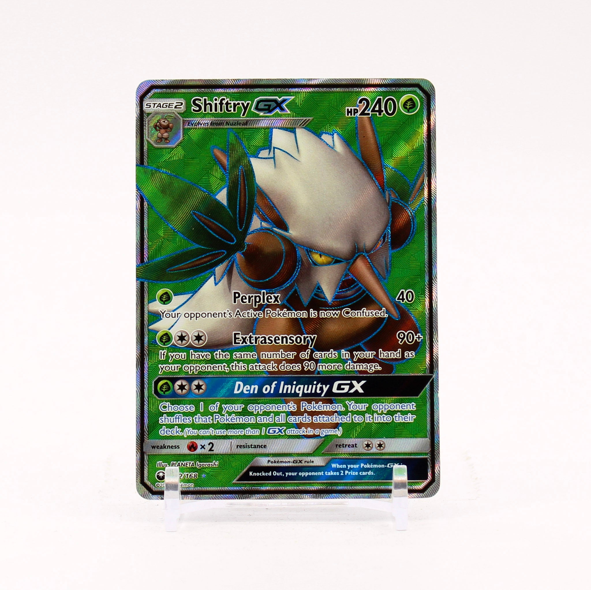 Shiftry GX - 152/168 Celestial Storm Full Art Pokemon -	NM/MINT