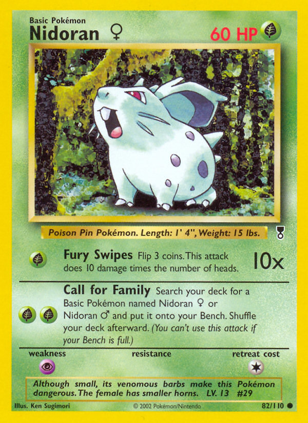 Nidoran F - 82/110 Legendary Collection Common Pokemon - NM