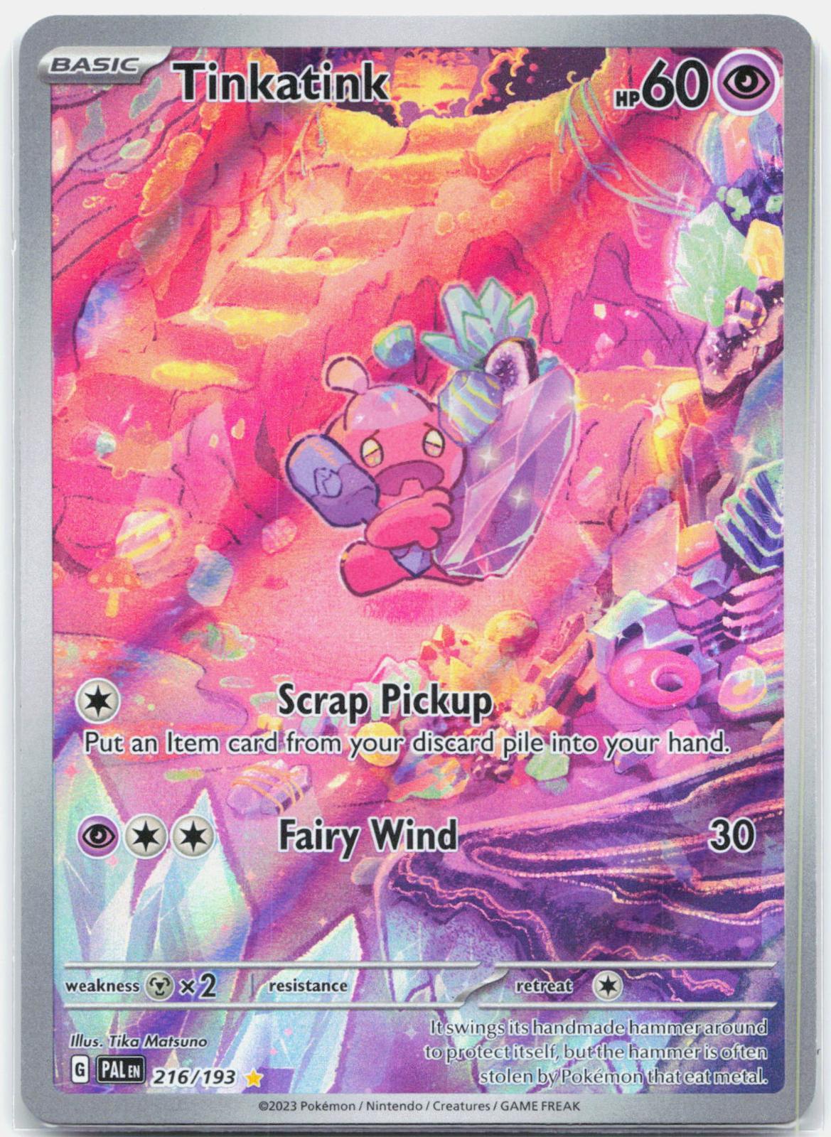 Tinkatink - 216/193 Paldea Evolved Illustration Rare Pokemon - NM