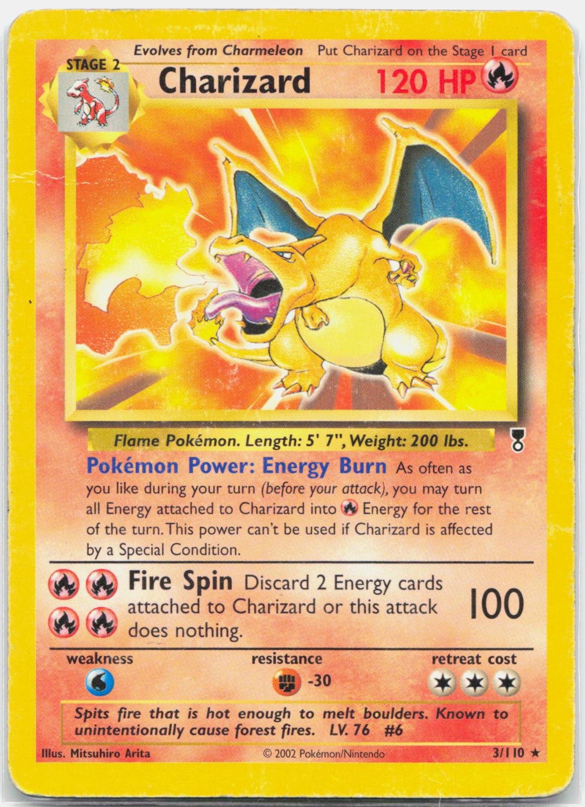 Charizard - 3/110 Legendary Collection Deck Exclusive Rare Pokemon - HP
