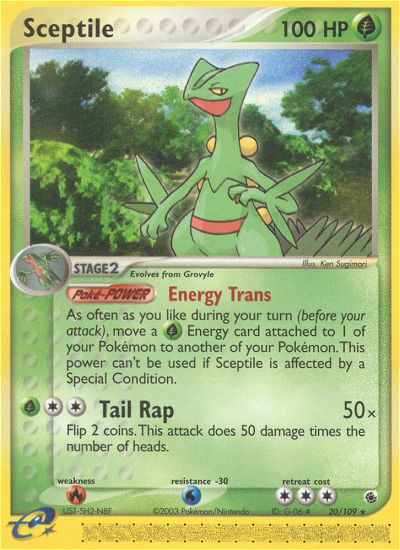 Sceptile - 20/109 Ruby & Sapphire Rare Pokemon - NM