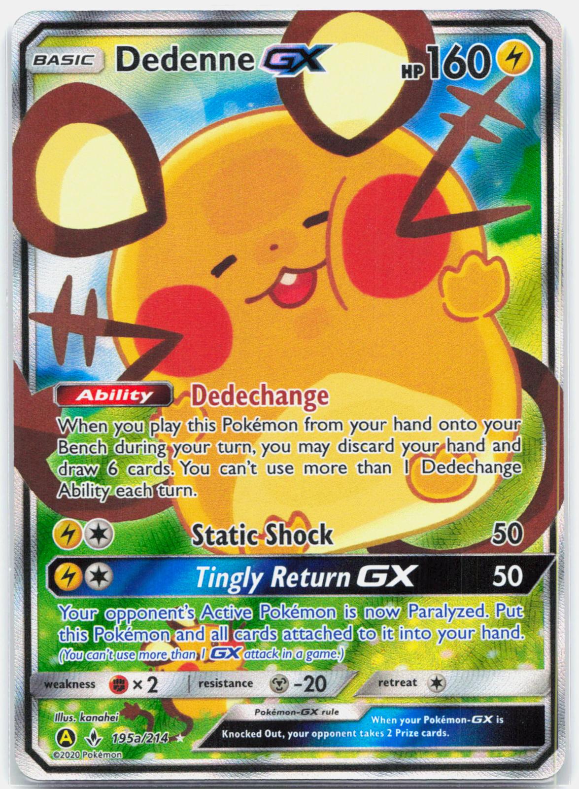 Dedenne GX - 195A/214 Alternate Art Promos Holo Promo Pokemon - NM