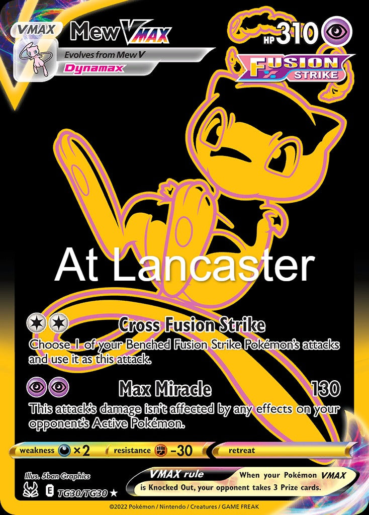 Mew VMAX - TG30/TG30 Lost Origin Trainer Gallery Secret Rare Pokemon - NM (Lanc)