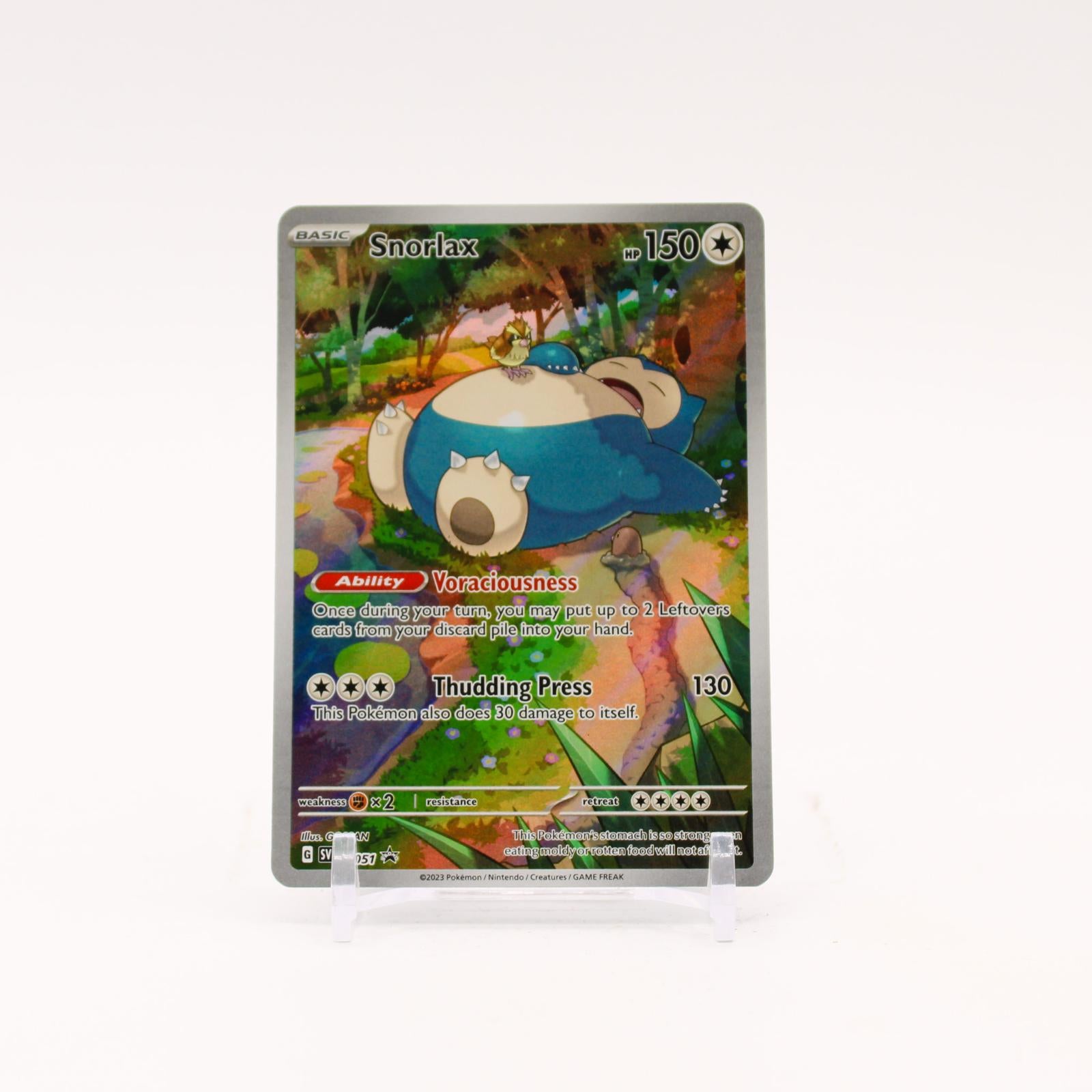 Snorlax - SVP051 Scarlet & Violet Holo Promo Pokemon - NM